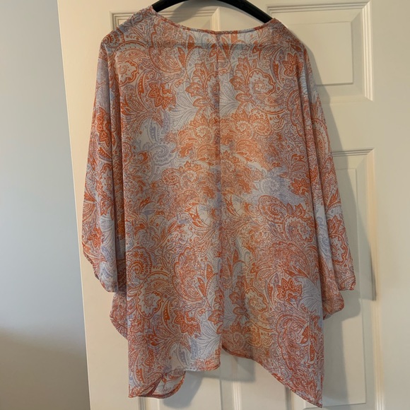 Jessica Simpson Tops - Sheer kimono top with soft rayon t shirt